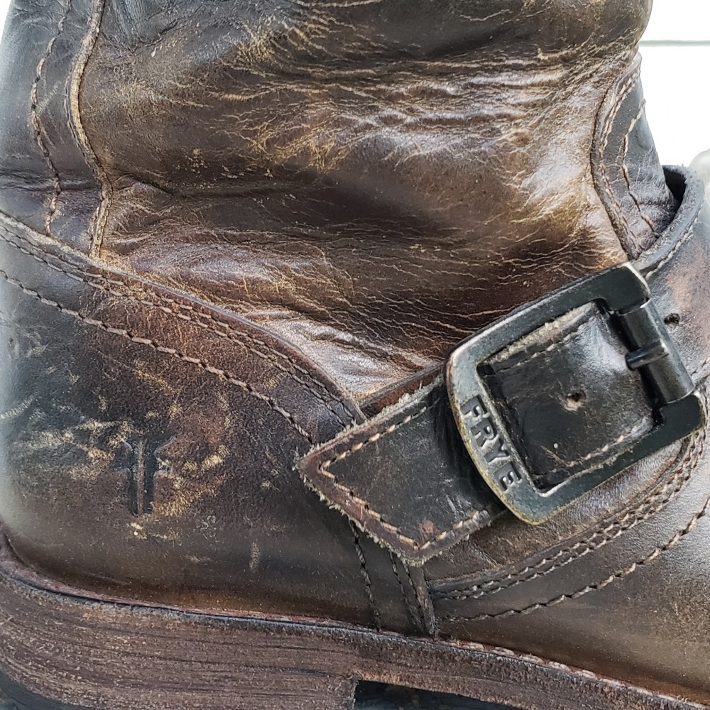 🚫SOLD🚫Frye Antique Brown Tall Engineer Boots 6.5 - Picture 6 of 8